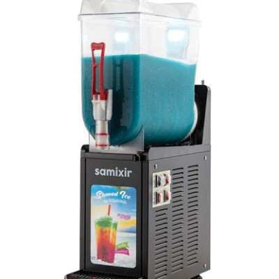 Samixir SLUSH12 Mono Ice Slush Granita ve Soğuk Meyve Suyu Dispenseri, 12 L, Siyah